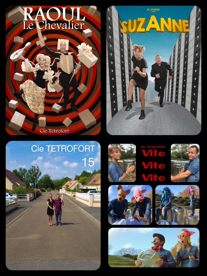 4 affiches tetrofort collage